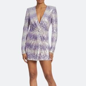 NWOT ONE33 SOCIAL Women’s Sequin Coat Dress Size 10 - Long Sleeve Mini